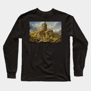 Peaceful Village in the mountains Long Sleeve T-Shirt